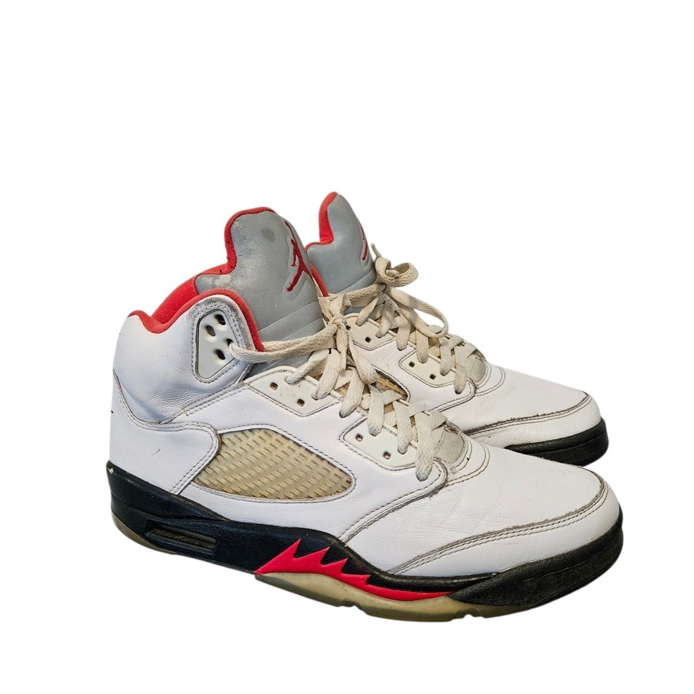 Air Jordan 5 Retro Fire Red Silver TongueDA1911-102 Men's 9.5 (2020)